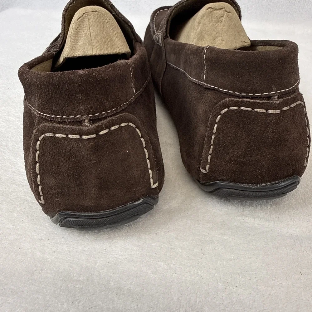 Stafford Brown Suede Casual Slip On Moccasins Drive Men's Brown Shoes Size 11